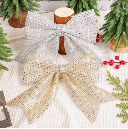 Christmas Diamond Ribbon Bows Set