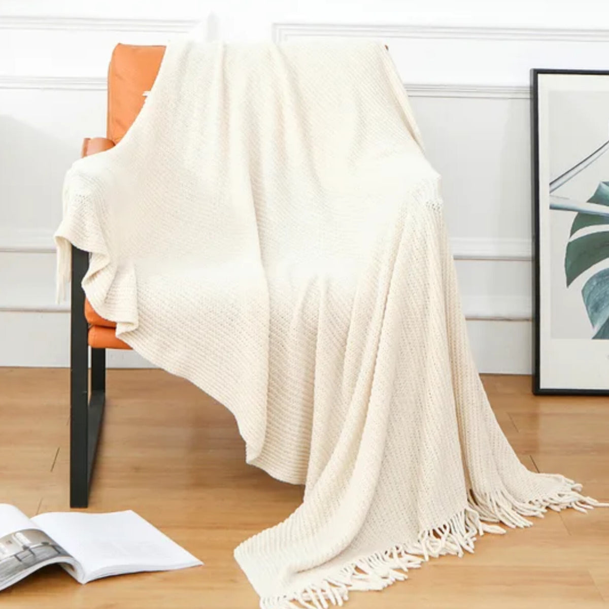4*6  Knittted Throw Blanket