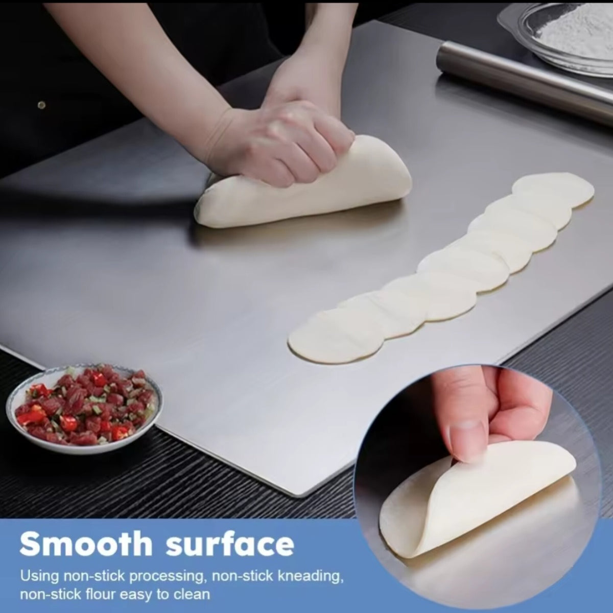 Heavy Duty Stainless Steel Chopping Board (40 x 30 cm)