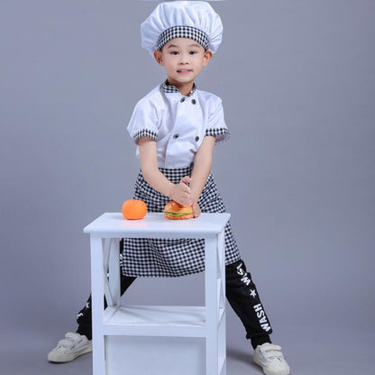 3pcs Children Professional Chef costume