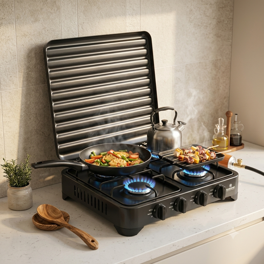 4 Burner Deluxe Gas Stove RN4085