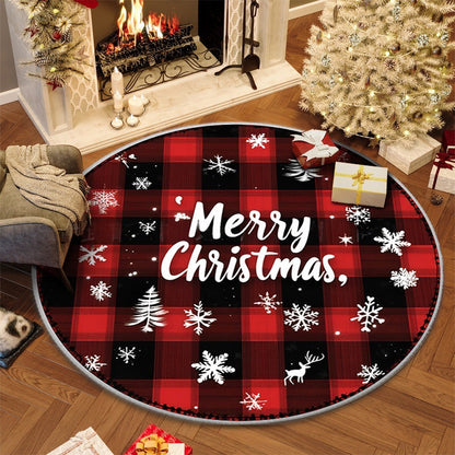 100cm Christmas Circular Anti Slip Carpet
