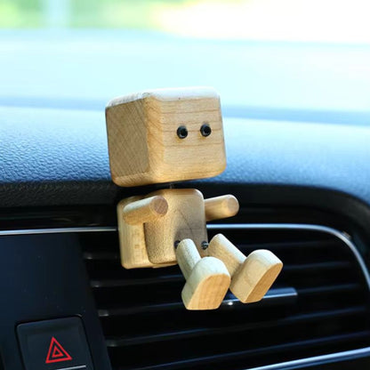 Wooden Character Car Essential Oil Diffuser with Free 5ml Fragrance Gha