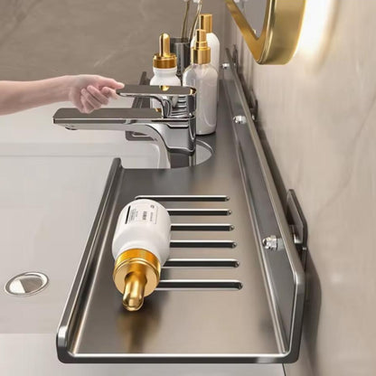 Metallic Faucet Storage Rack