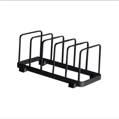 5 Slot Metallic Dish Rack and Plate Holder