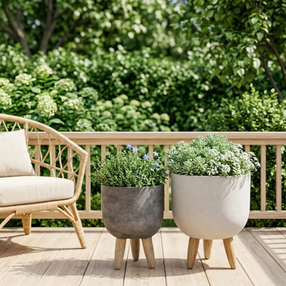 Fiber Clay Flower Pot Planter