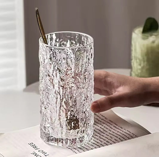 6Pc Hammered pattern glasses