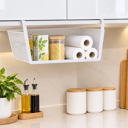 Metallic Under the Shelf Cabinet Organizer Rack