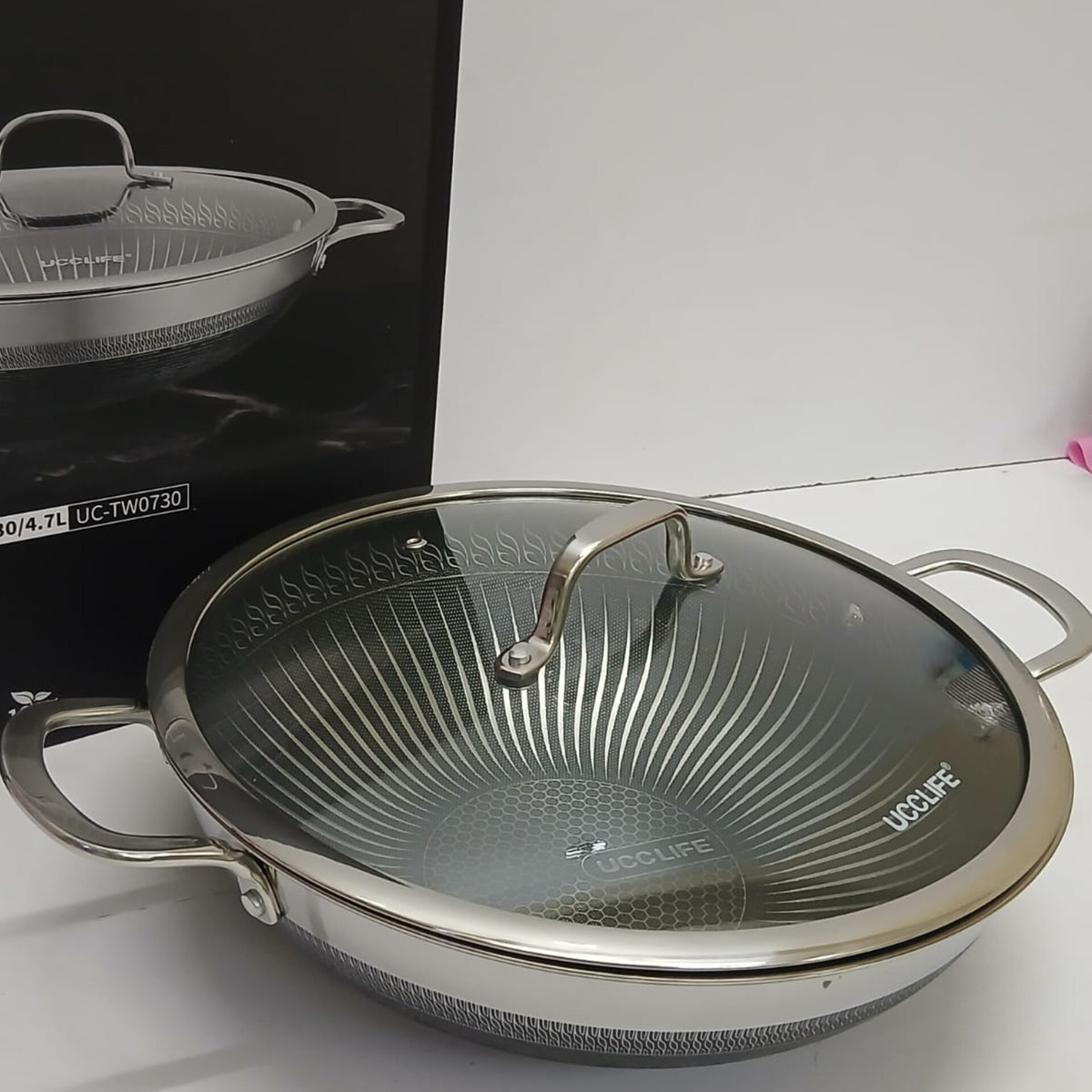 Stainless Steel Honeycomb Soup Pot