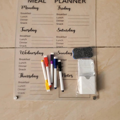 Fridge Magnetic Weekly  Meal Planner