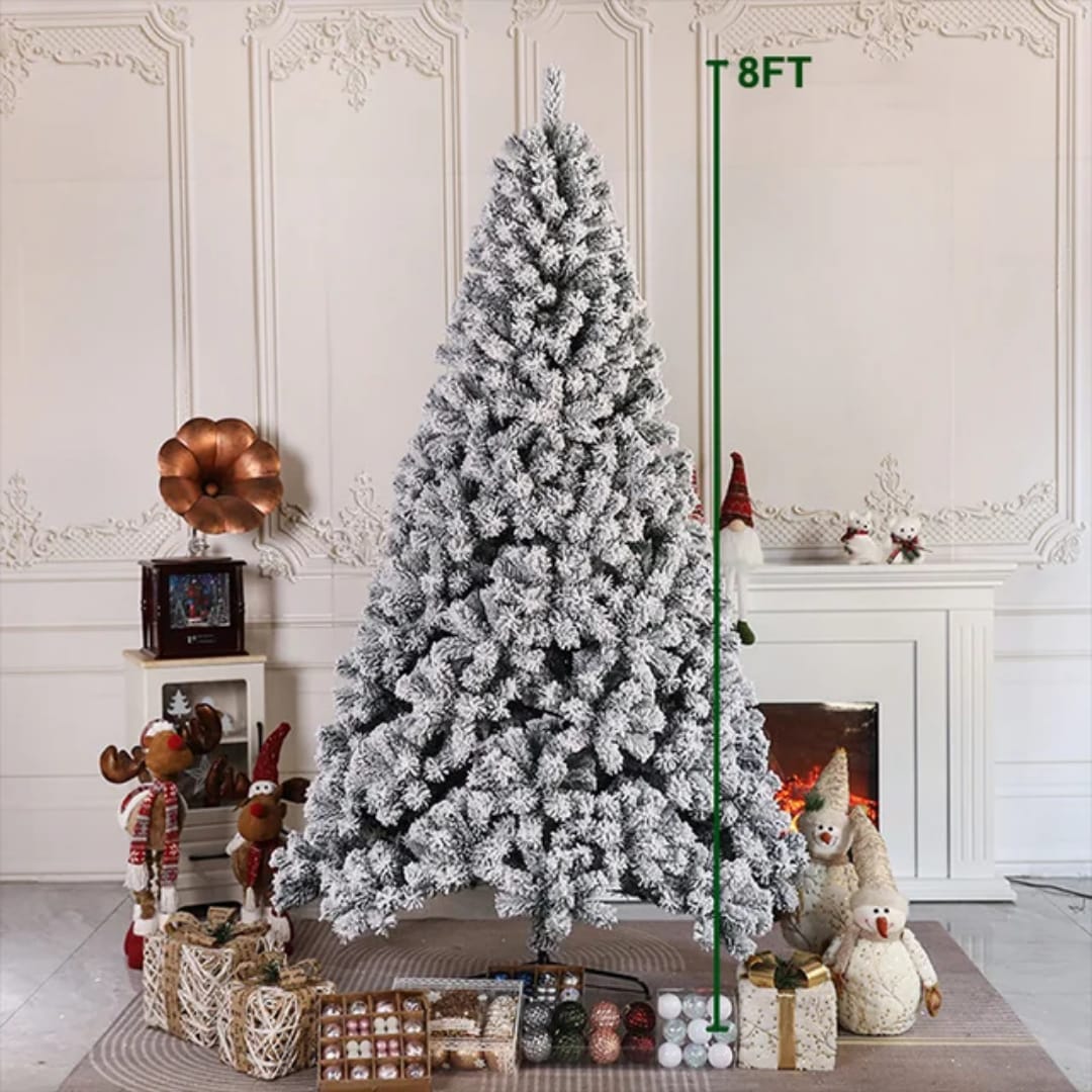 Snow Flocked Christmas Tree