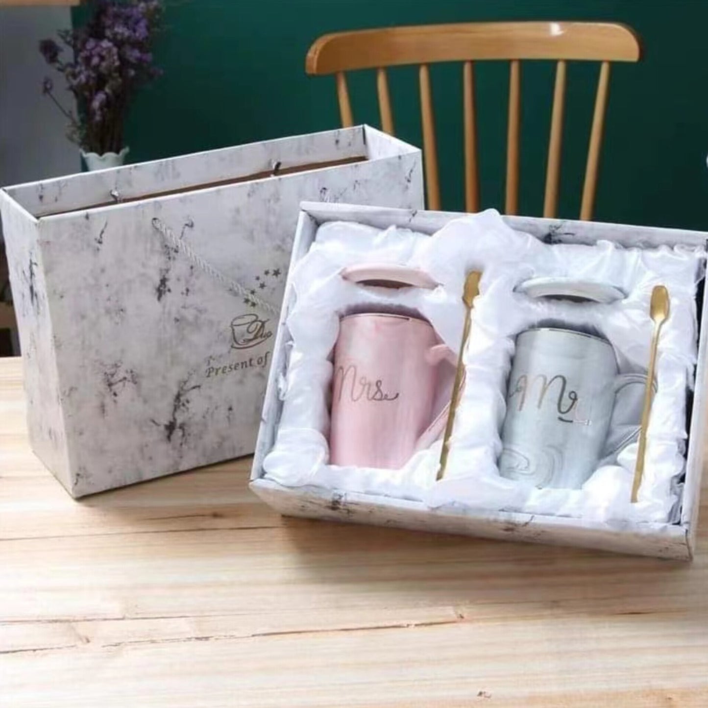 Mr and Mrs Mug Couple gift