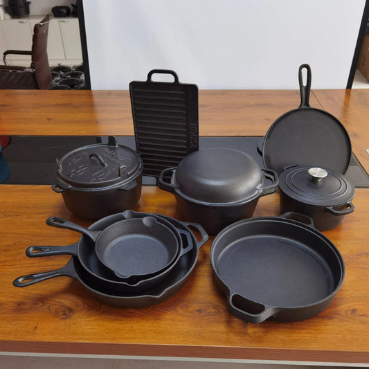 11pcs Cast iron cooking pot