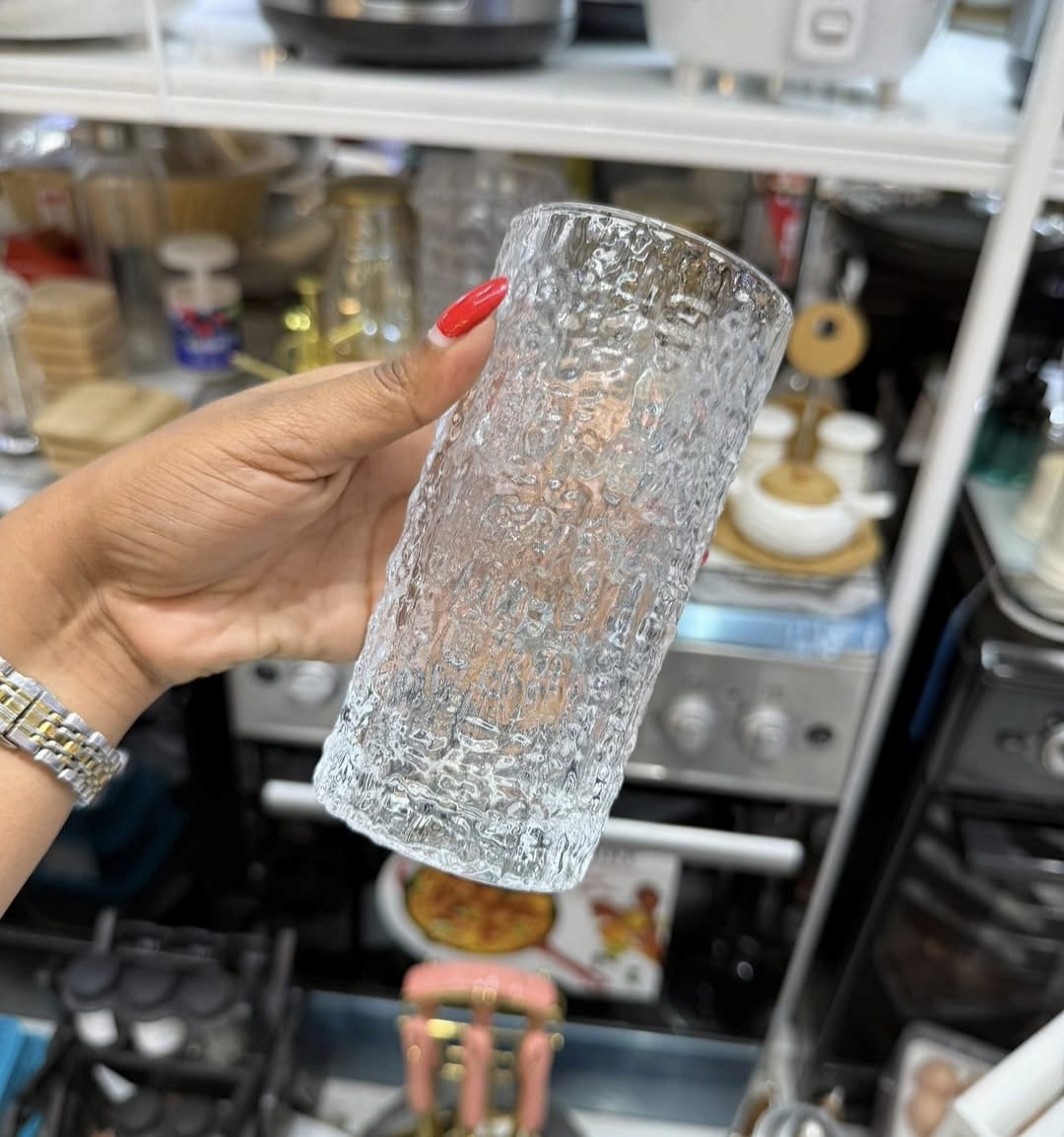 6Pc Patterned Juice Mocktail Water Glasses