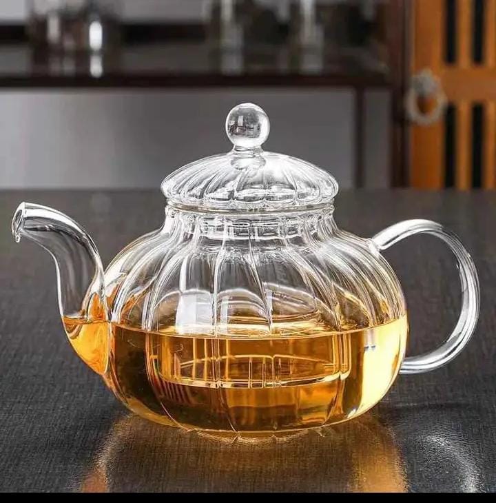 Striped Heat resistant tea pot 800ml