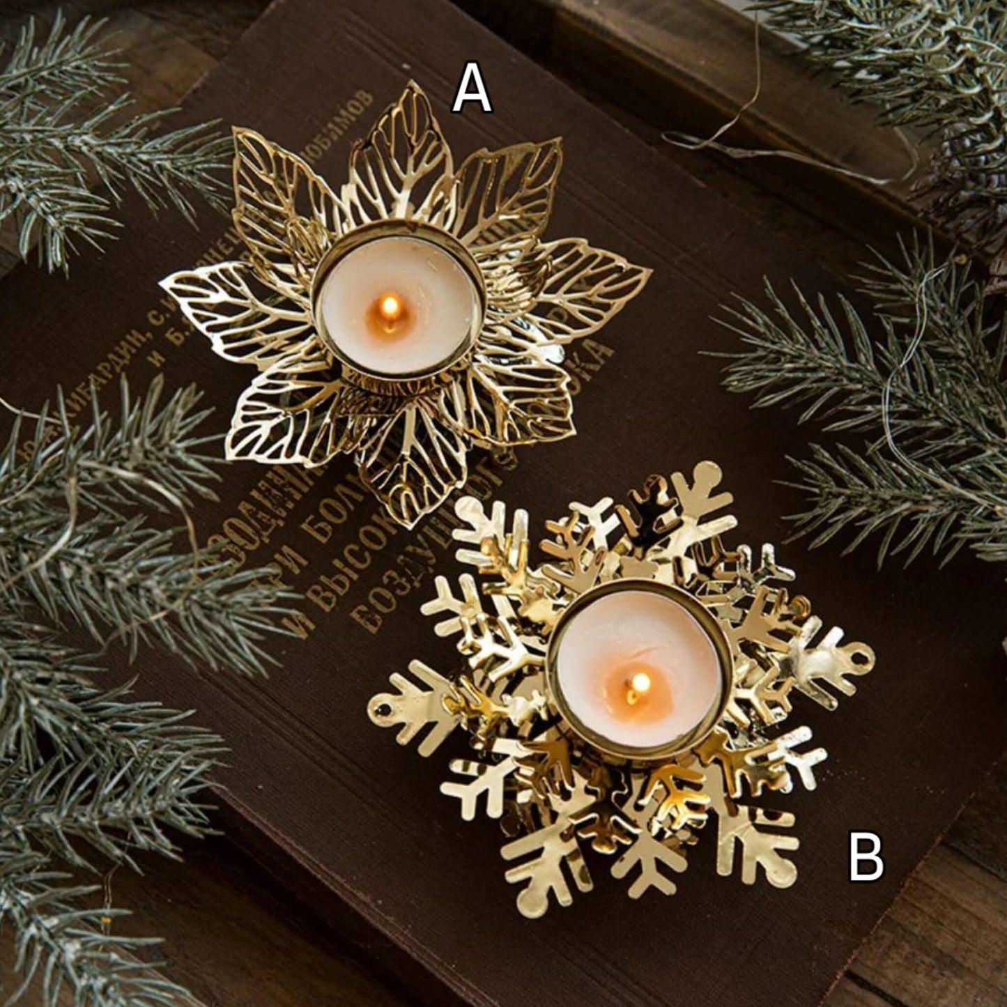Christmas candle holder