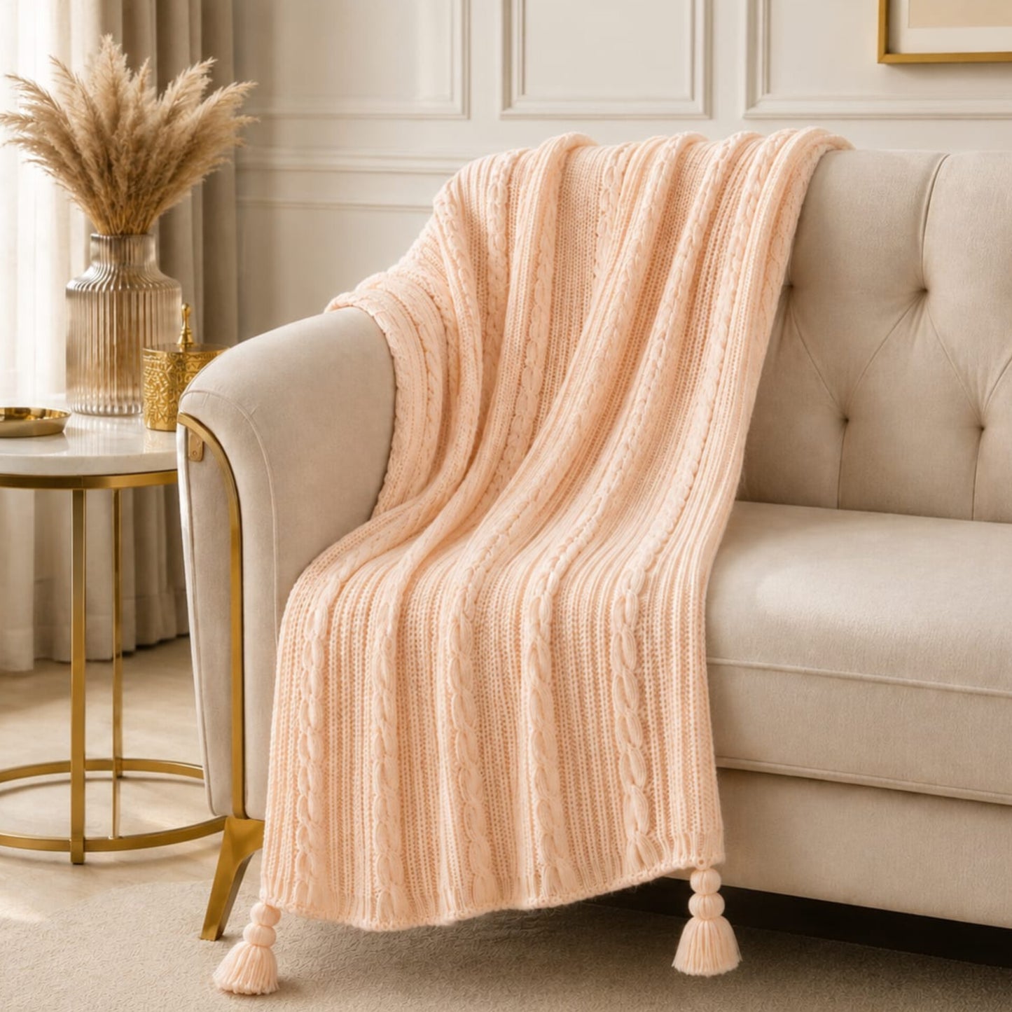 Woven Throw Blanket 130x170 cm