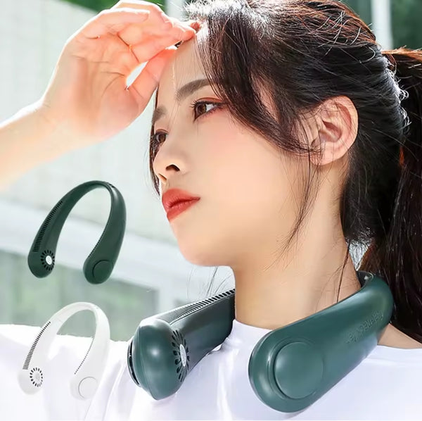 Portable Rechargeable Neck Fan for Hands Free Cooling