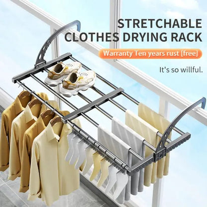 Foldable clothes drying rack