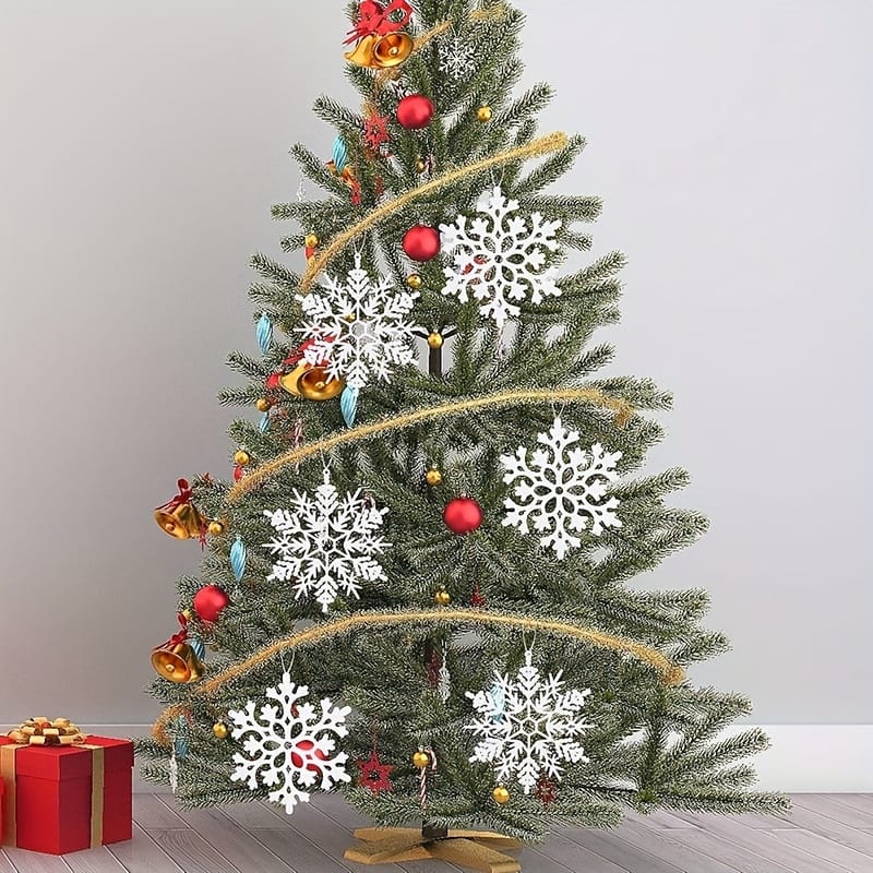 Set Of 6 Snowflake Deco Set |8Cm
