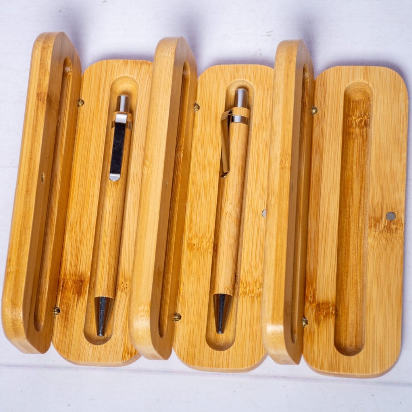 Wooden pen case with pen