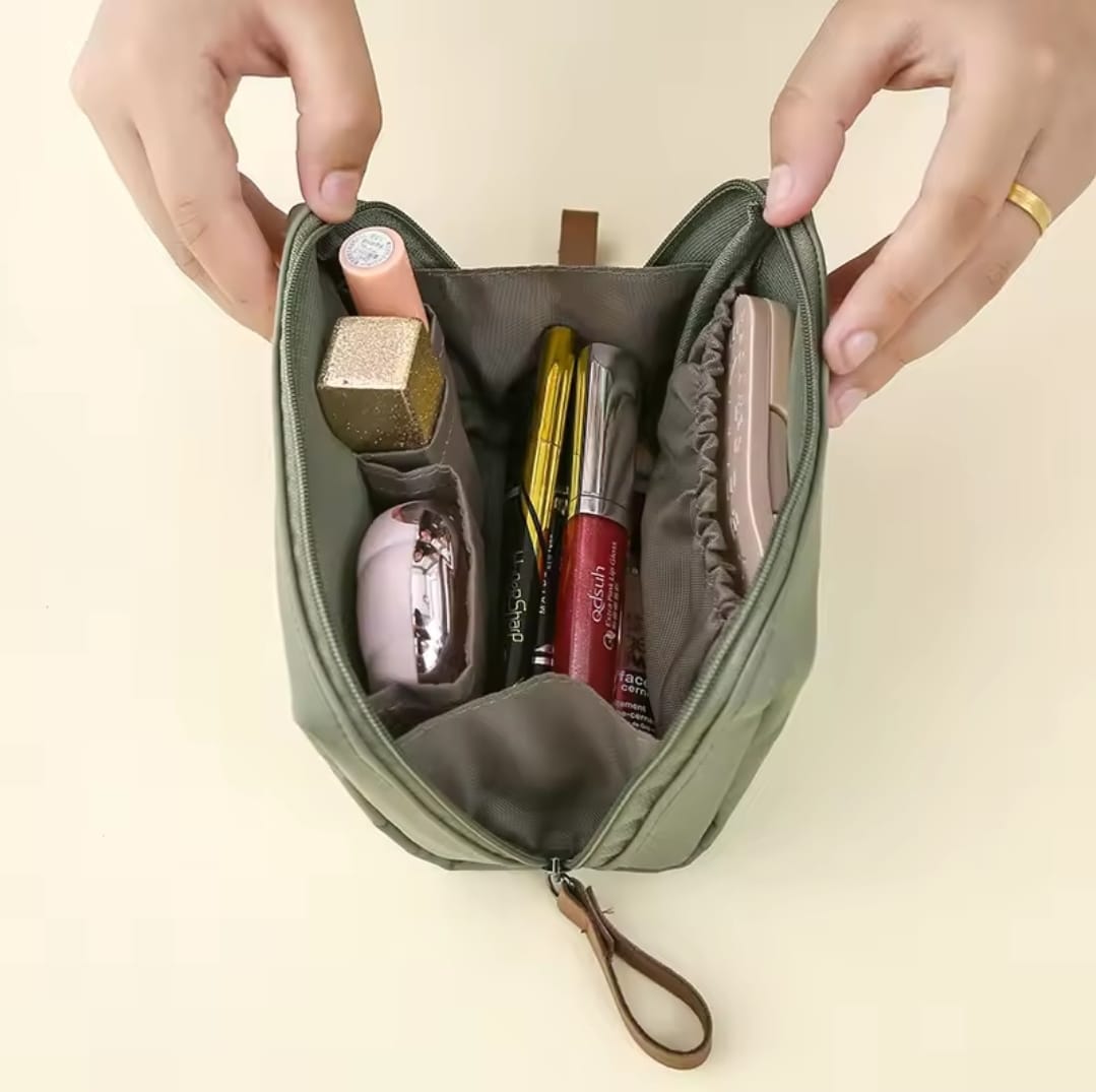 Mini toiletry portable makeup bag