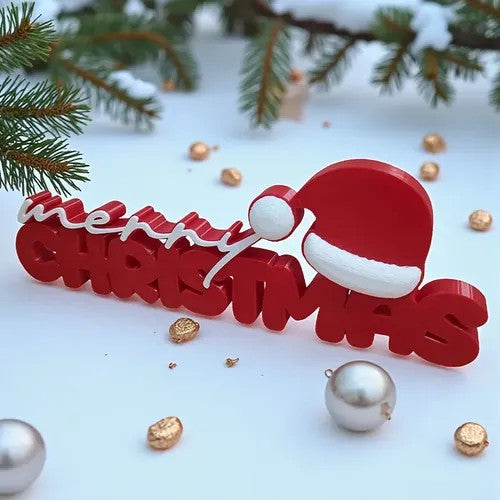 Merry Christmas Decorative Tabletop Sign