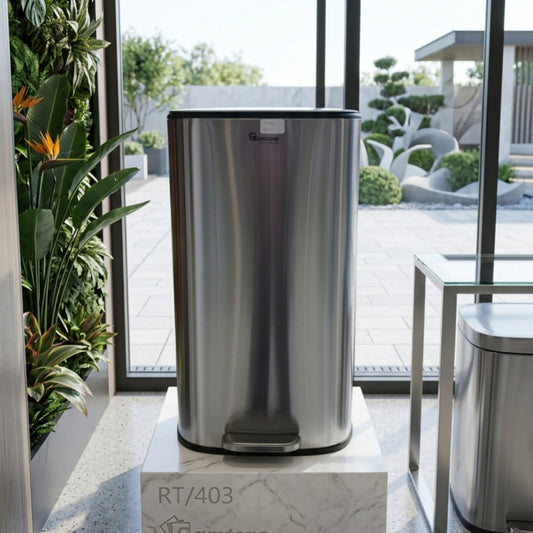 30L Stainless Steel Step Trash Can  RT/403