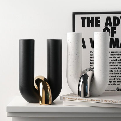 Creative U Shaped ceramic decor piece