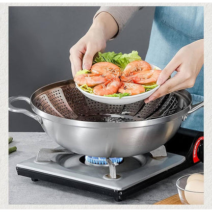 Stainless steel steamer basket