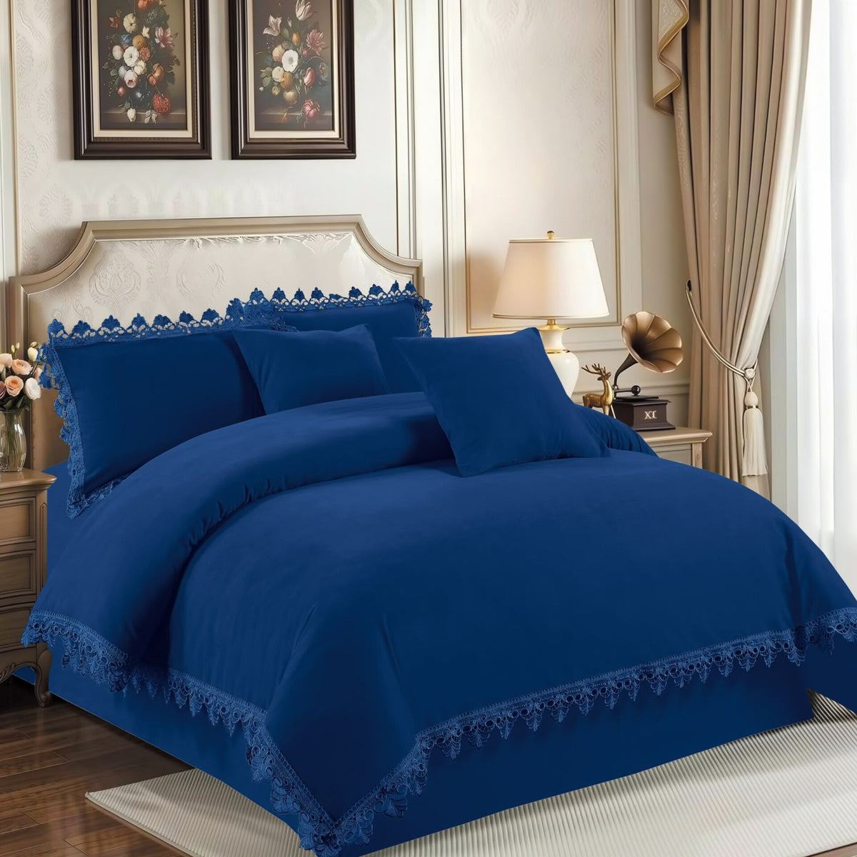 6x6 Duvet Set With Pillowcases And Throw Covers