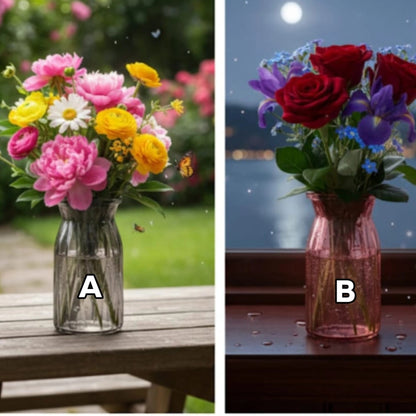 Diamond mini coloured vase