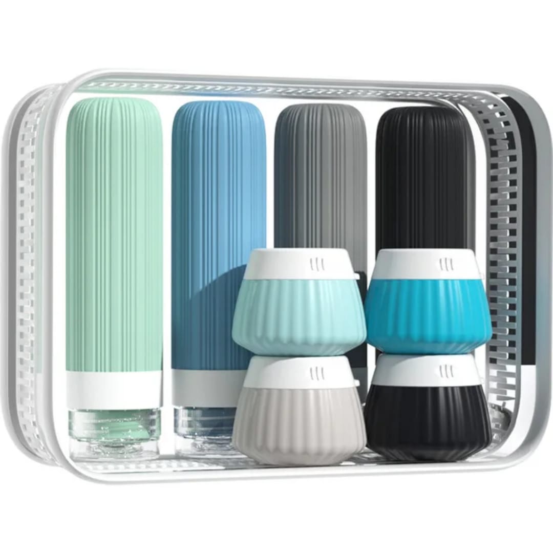 8Pc Travel Lotion Bottles Set