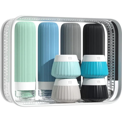 8Pc Travel Lotion Bottles Set