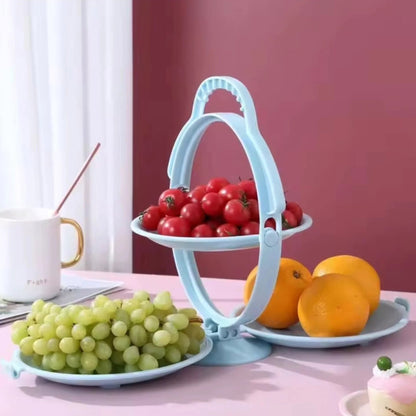 3 layer folding layer plate fruit rack