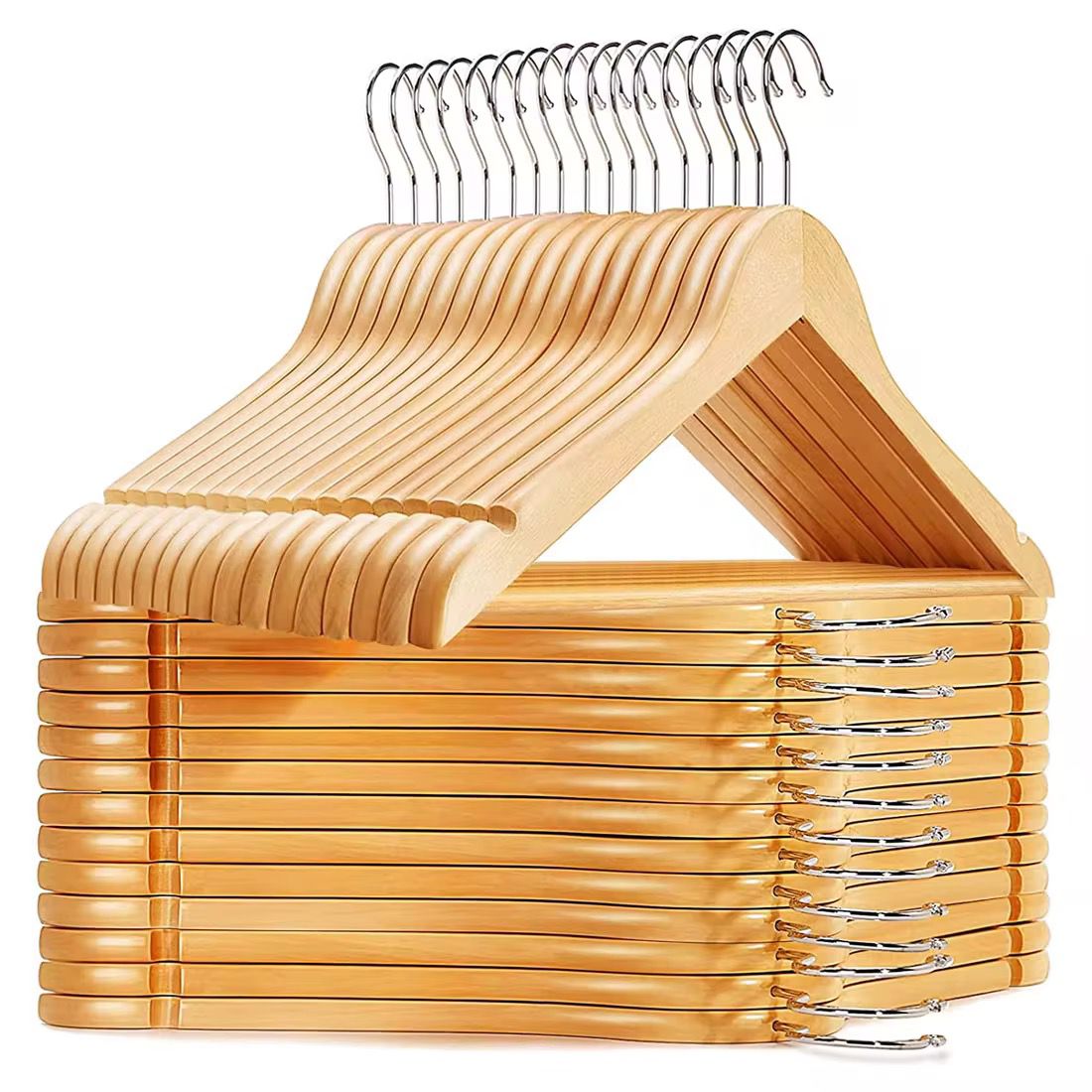 10pc wooden hangers