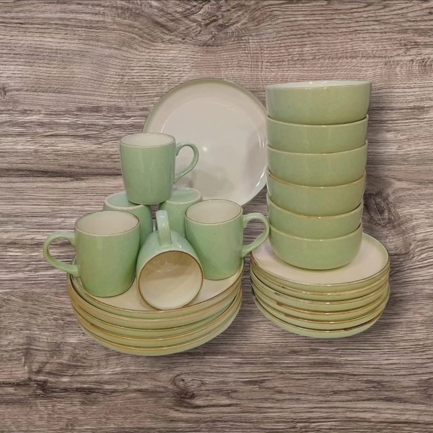 24Pc Ceramic Dinner Sets Dinnerware
