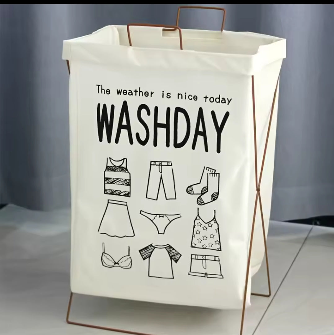 Collapsible laundry basket