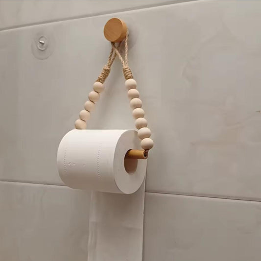 Rope Beaded Toilet Paper Holder