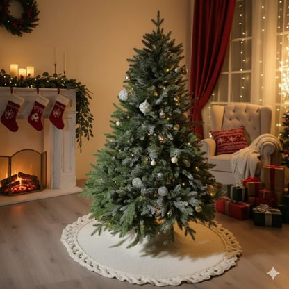 Knitted Christmas Tree Skirt