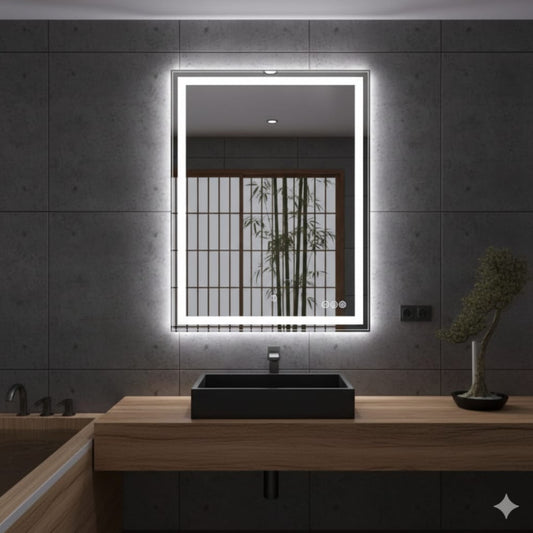 80cm Mirror with led light Gha