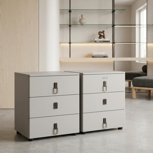 3-Drawer Bedside Stool Cabinet