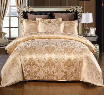 4Pcs  6 * 7 Silk Duvet Cover Set