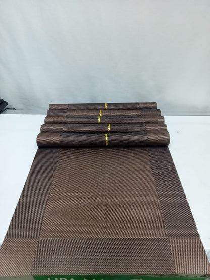 6 PCs Rectangular PVC table mats