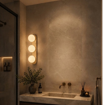 Triple Globe Wall Light WH 2632 G903 YL