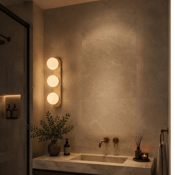 Triple Globe Wall Light WH 2632 G903 YL