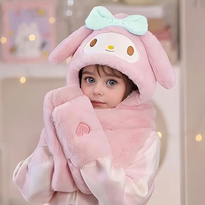 Plush Ear Warming Beanie for Kids