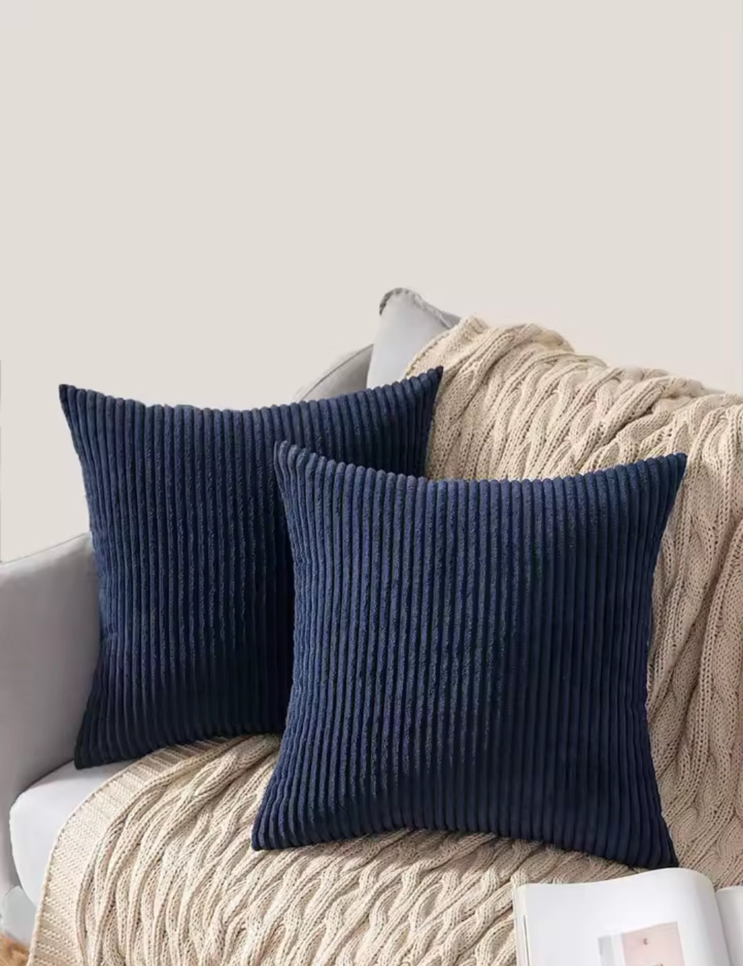 Velvet cushion throw covers