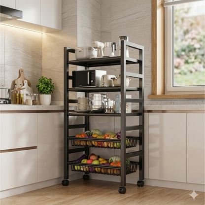 5-Layer Vegetable Basket Rack