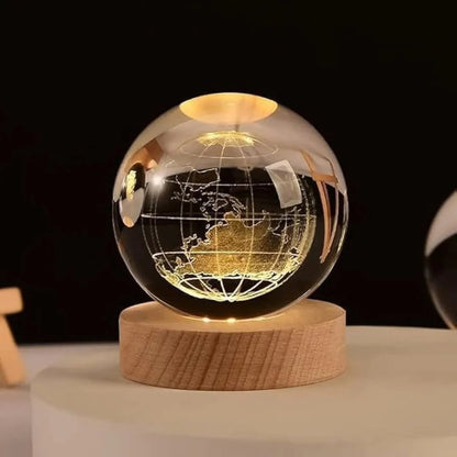 World map led light